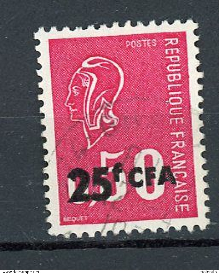 FRANCE SURCHARGÉ CFA - MARIANNE - N° Yvert 393 Obli. - Used Stamps