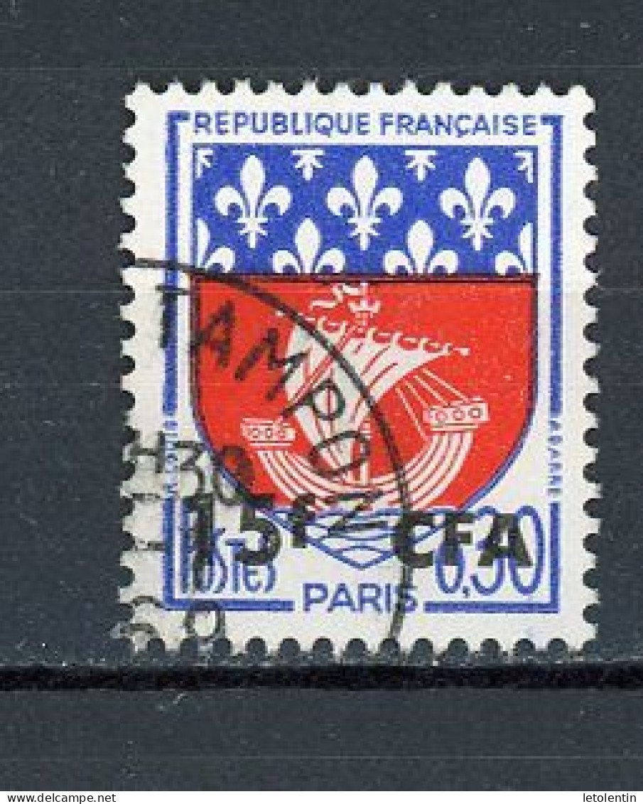 FRANCE SURCHARGÉ CFA - BLASON - N° Yvert 350A Obli. - Gebraucht