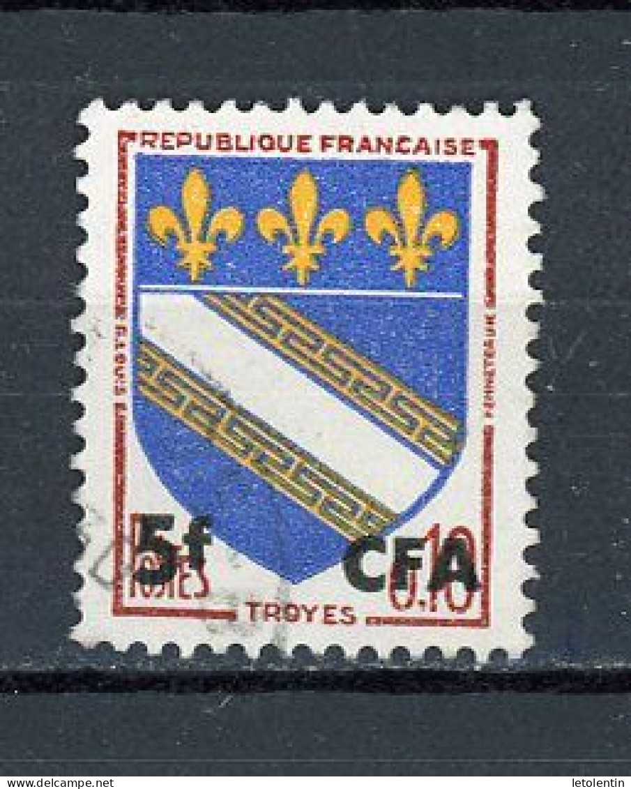 FRANCE SURCHARGÉ CFA - BLASON - N° Yvert 346A Obli. - Usati