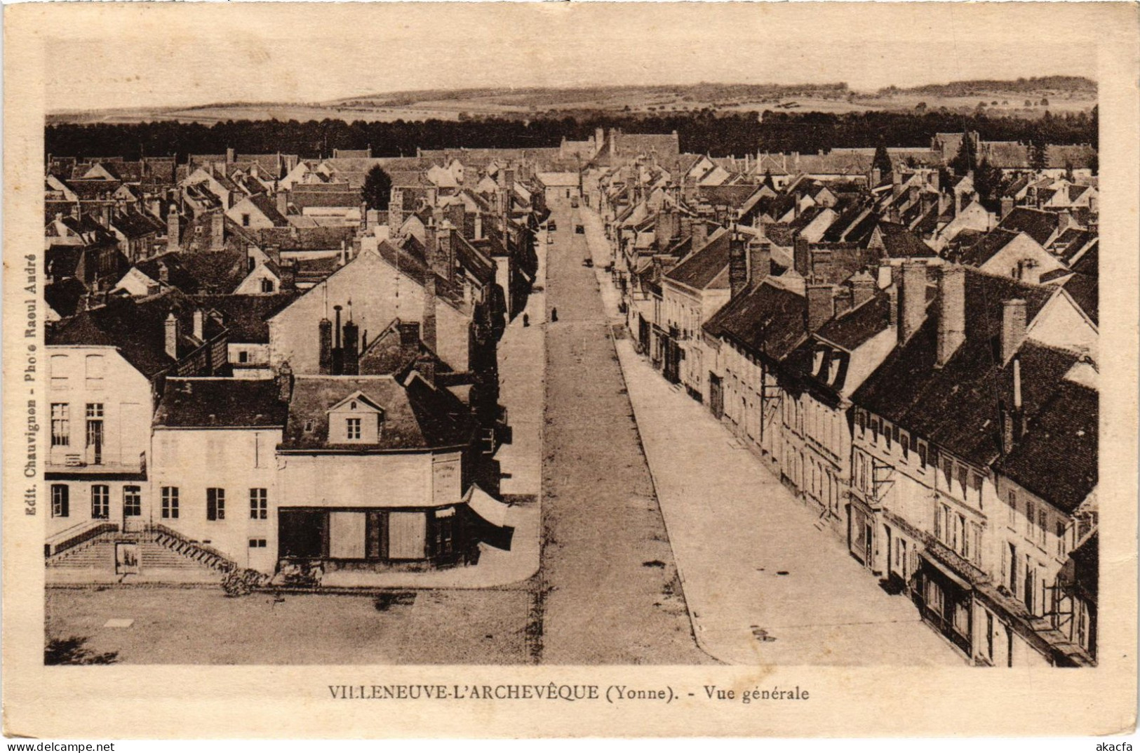 CPA Villeneuve-l'Archeveque Vue Générale (1183513) - Villeneuve-la-Dondagre