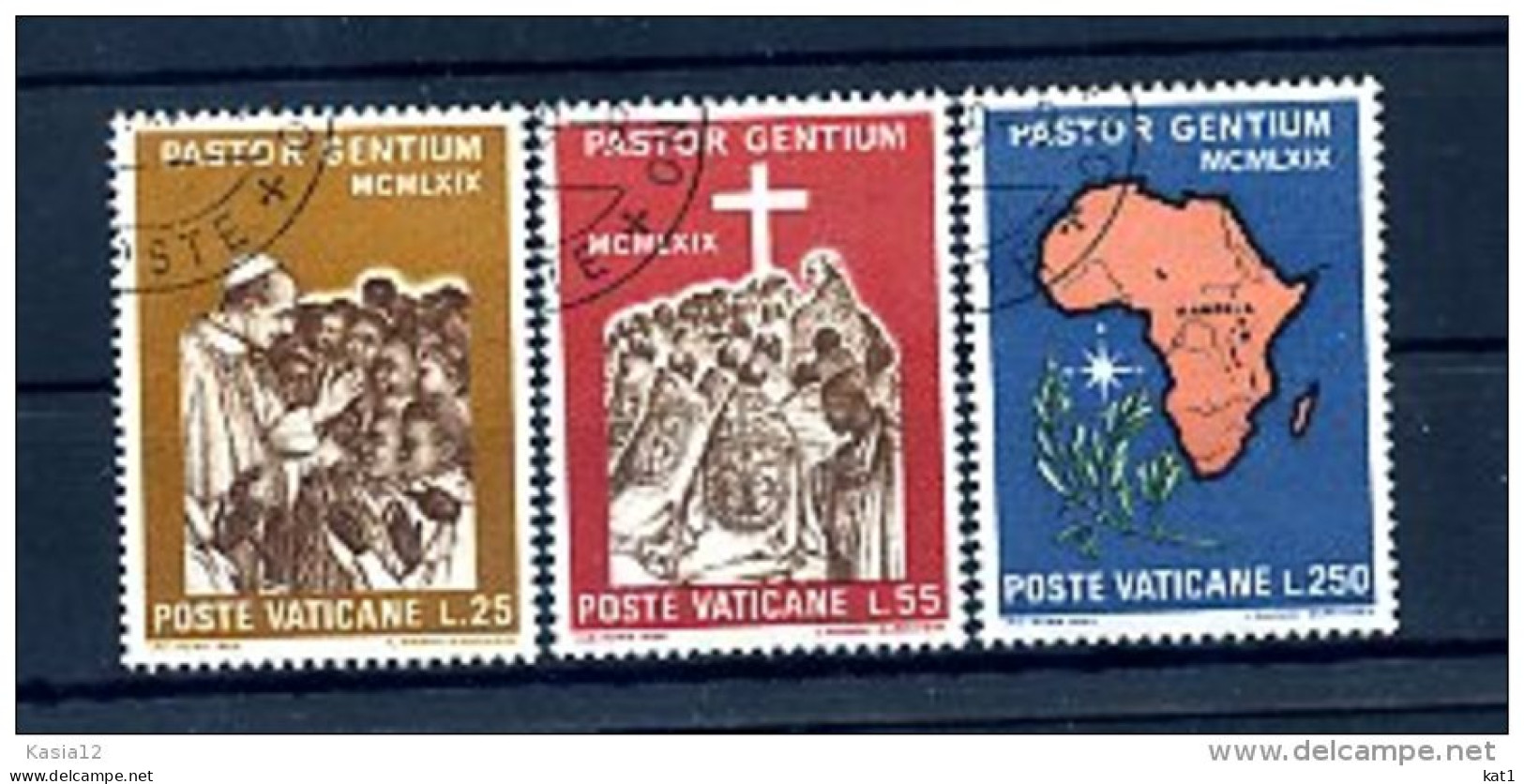 A19733)Vatikan 550 - 552 Gest. - Usados