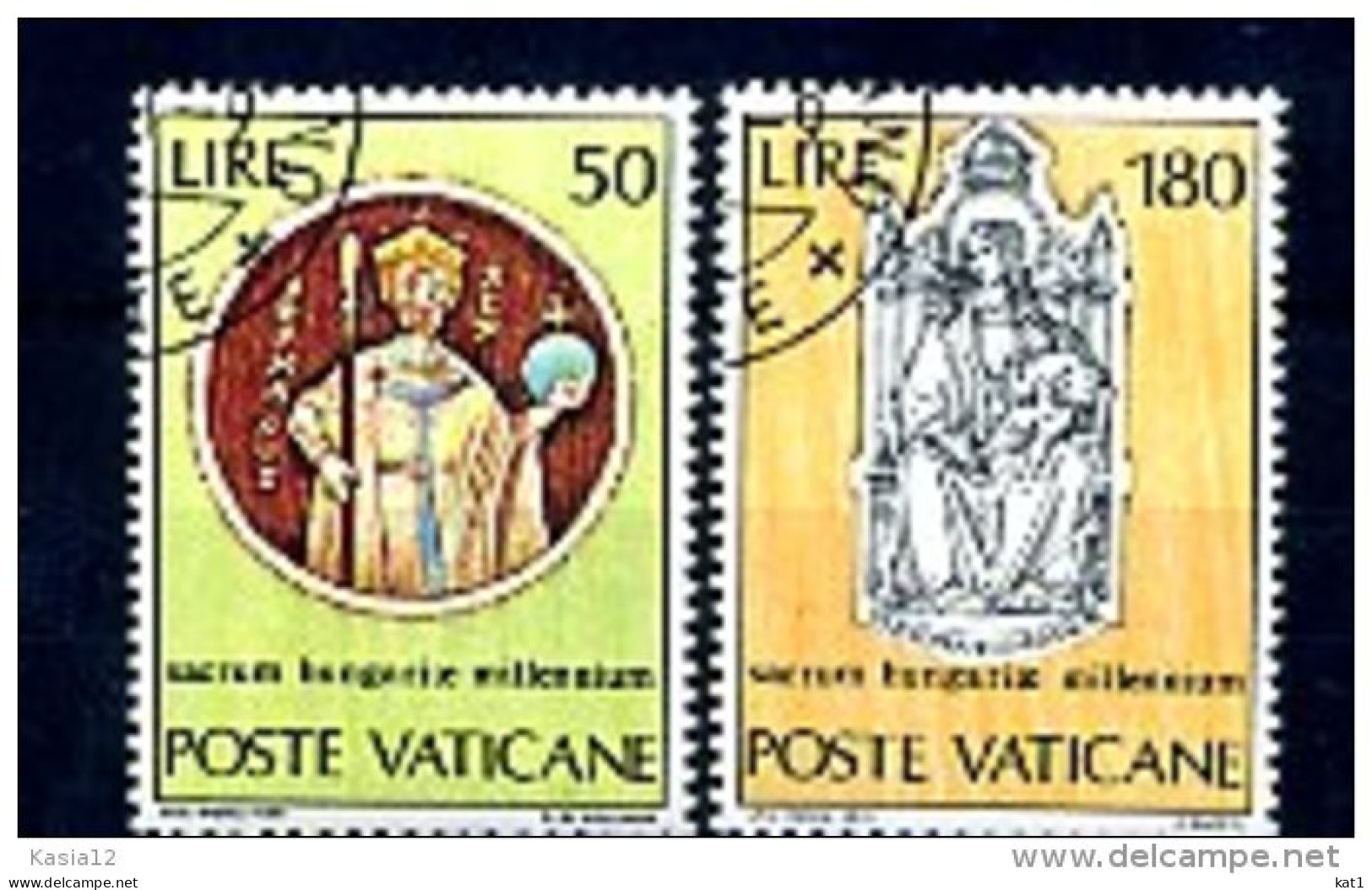 A19754)Vatikan 594 - 595 Gest. - Used Stamps