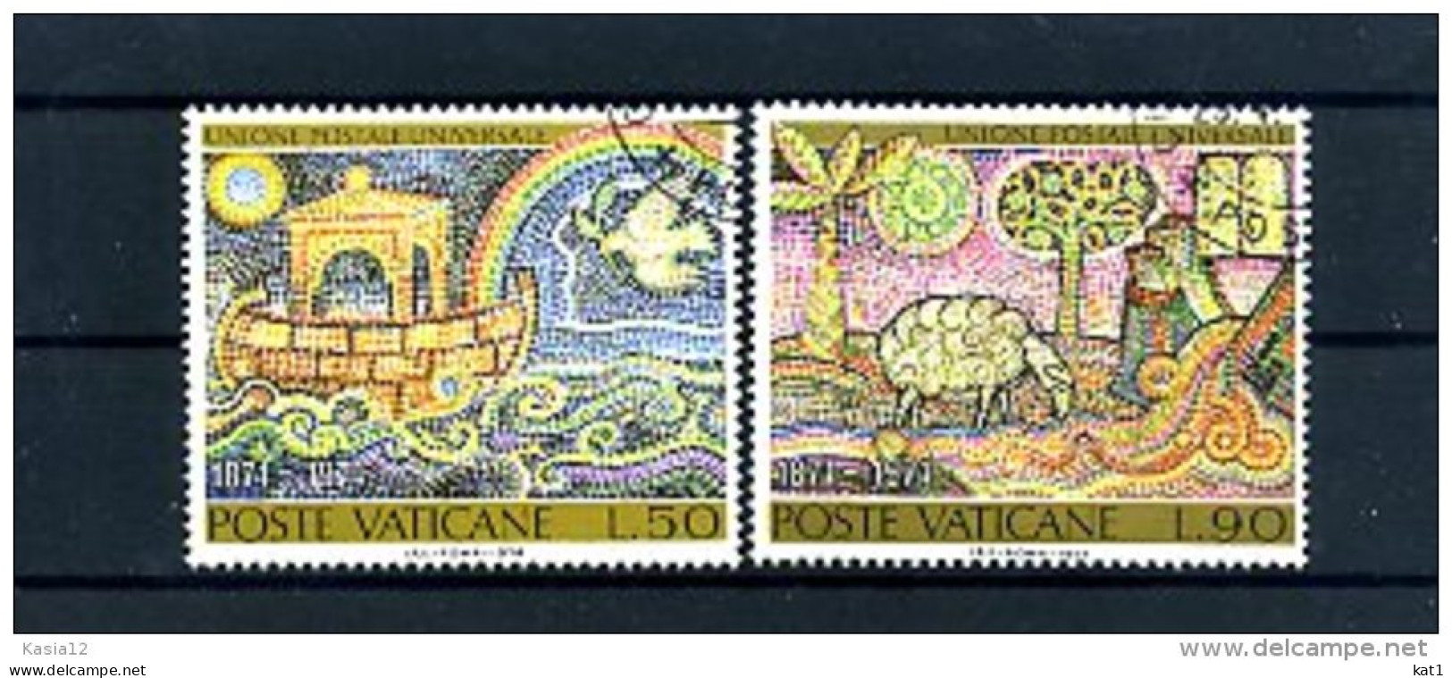 A19781)Vatikan 633 - 634 Gest. - Used Stamps