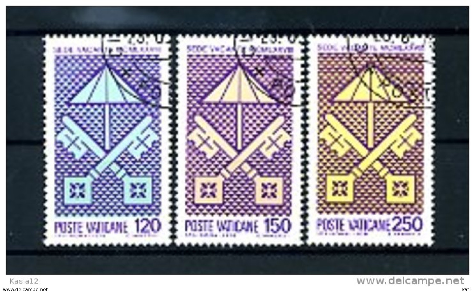 A19833)Vatikan 726 - 728 Gest. - Used Stamps