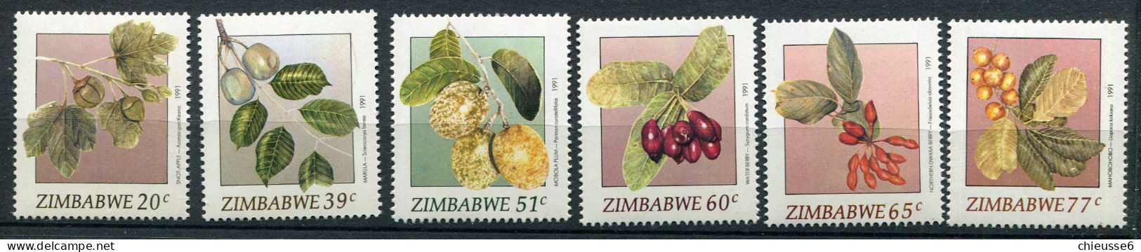 Zimbabwe ** N° 234 à 239 - Fruits Indigènes - Zimbabwe (1980-...)