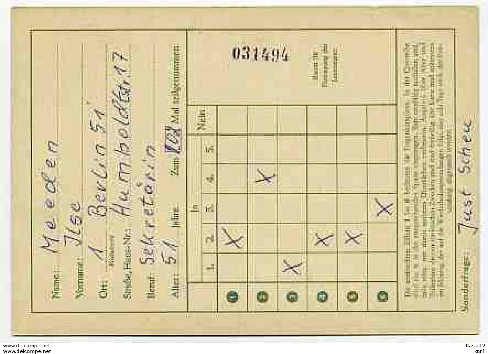 G171)Berlin GA FP 8 Gelaufen, Schwarze Nummer - Cartoline - Usati