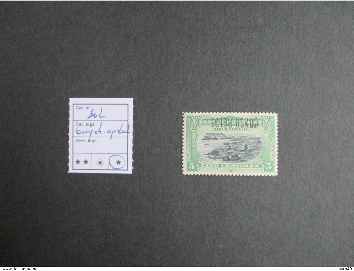 30 L  - Landschappen - Type MOLS - Omgekeerde Opdruk - MH* - Getekend G.T. (Gelli & Tani ??) - Used Stamps