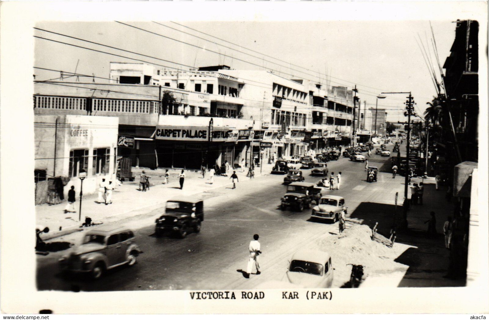 PC PAKISTAN KARACHI VICTORIA ROAD REAL PHOTO POSTCARD (a50181) - Pakistán