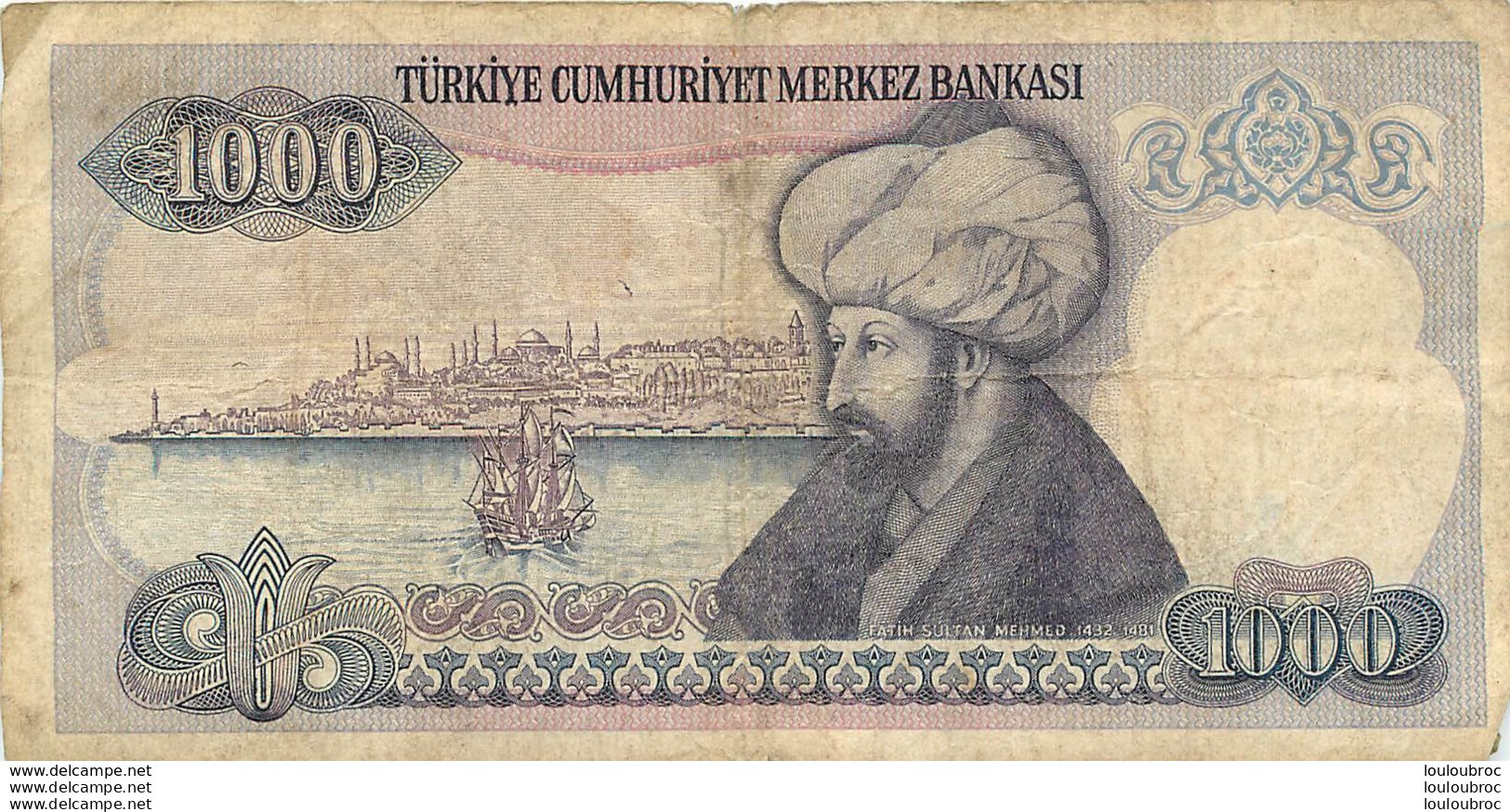 BILLET TURKIYE  1000 BANKASI - Turquie
