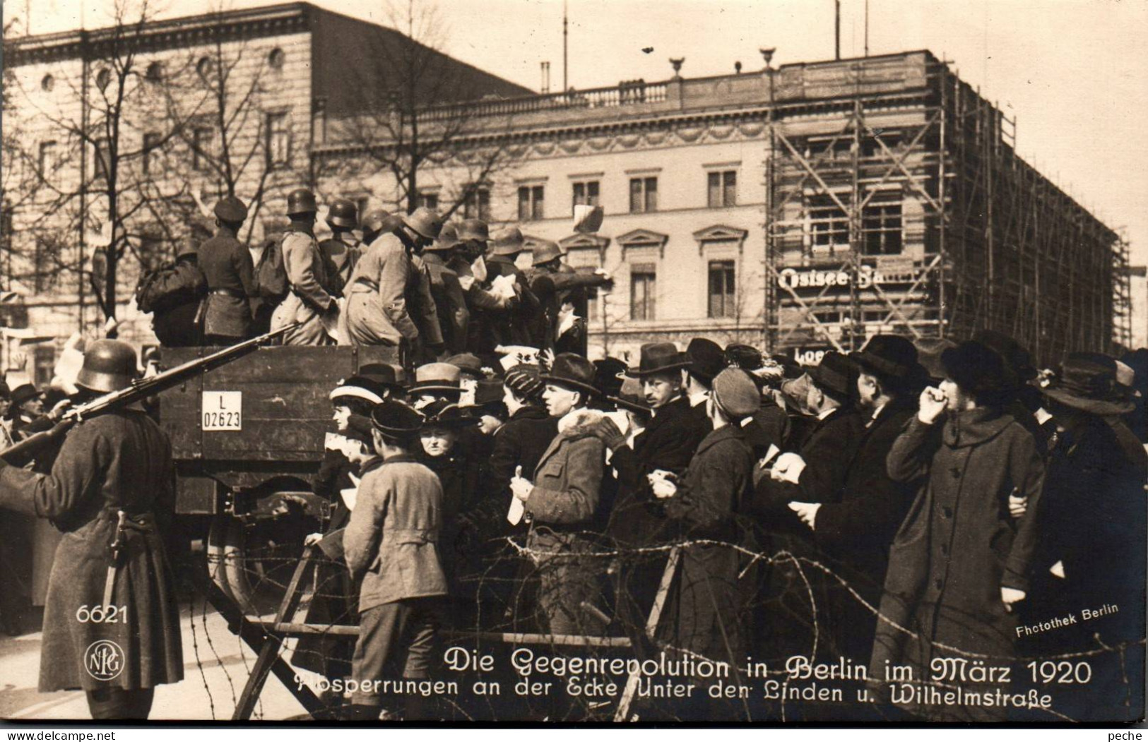 N°119241 -rare Carte Photo Gegenrevolution In Berlin Im Marz 1920- - Manifestazioni