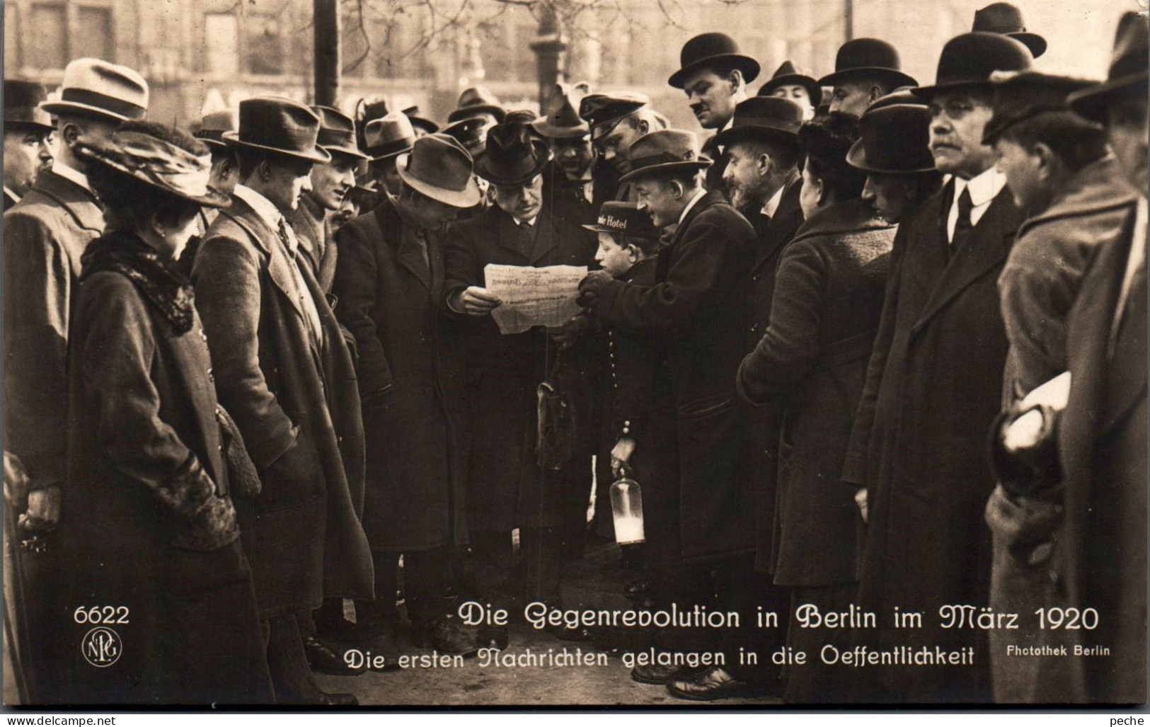 N°119243 -rare Carte Photo Gegenrevolution In Berlin Im Marz 1920- - Manifestazioni