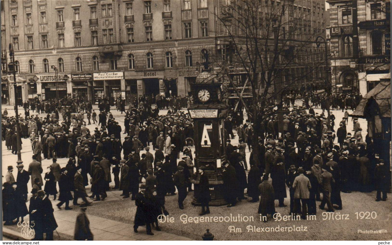 N°119244 -rare Carte Photo Gegenrevolution In Berlin Im Marz 1920- - Manifestations