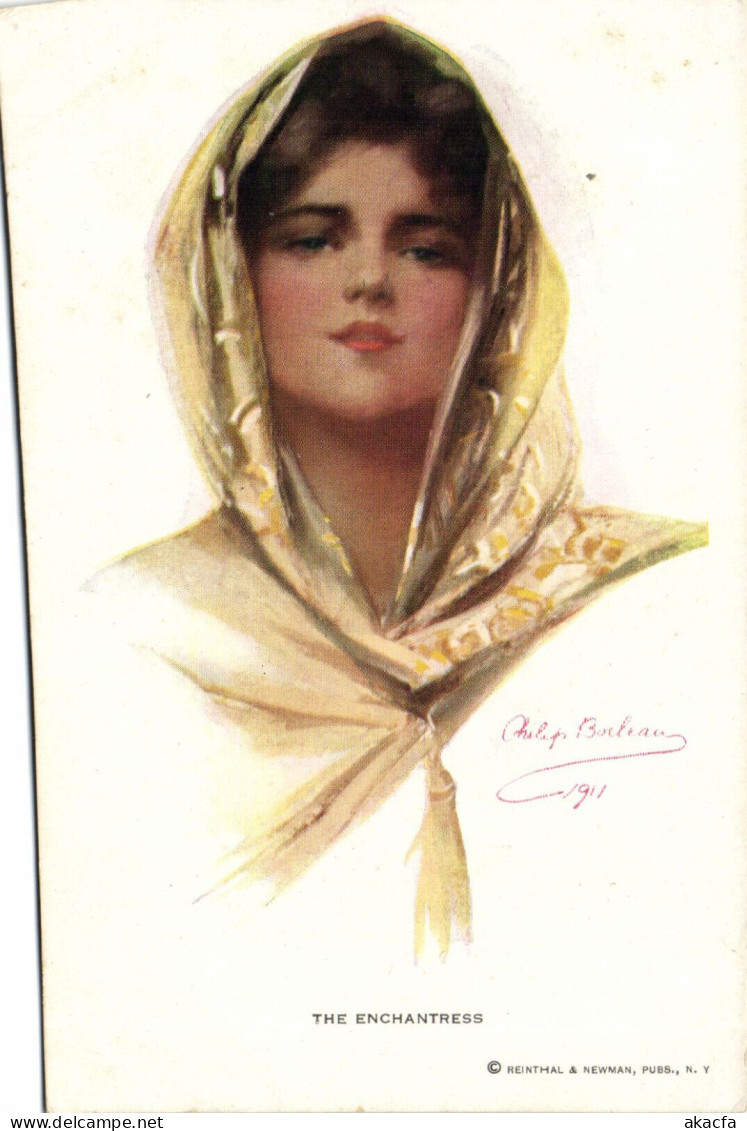 PC ARTIST SIGNED, PHILIP BOILEAU, THE ENCHANTRESS, Vintage Postcard (b50881) - Boileau, Philip