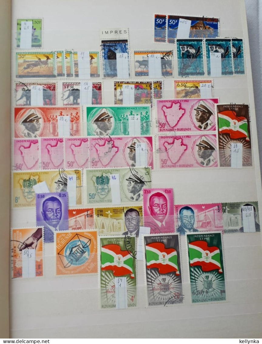 [7] Burundi - Accumulation De Timbres Oblitérés (18 Photos) - Sammlungen