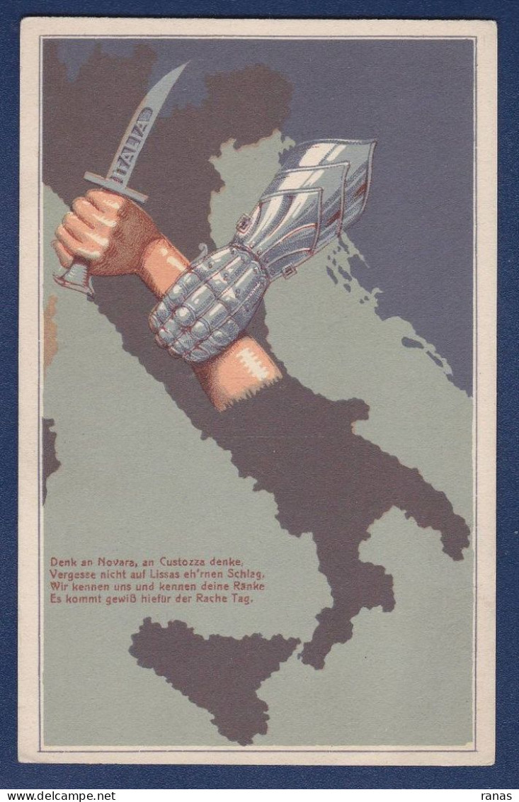 CPA Italie Patriotique Maps Autriche Non Circulé - Other & Unclassified