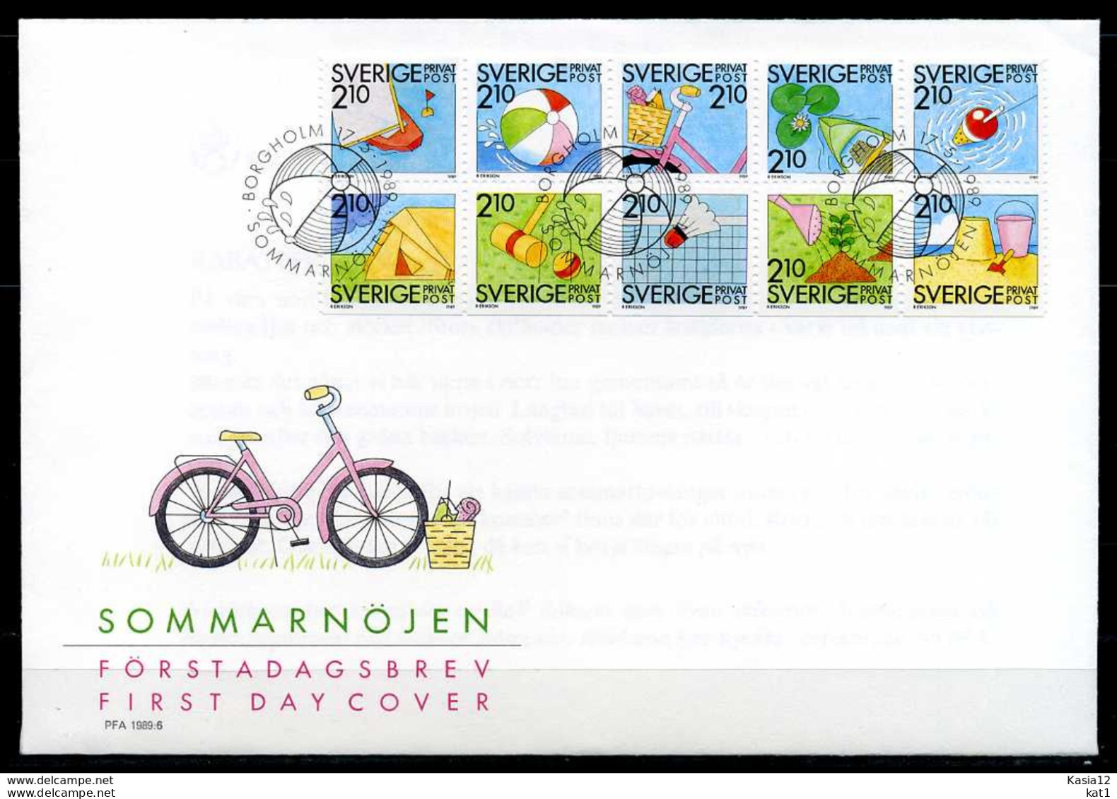 F0774)Schweden FDC 1539/48 - Storia Postale