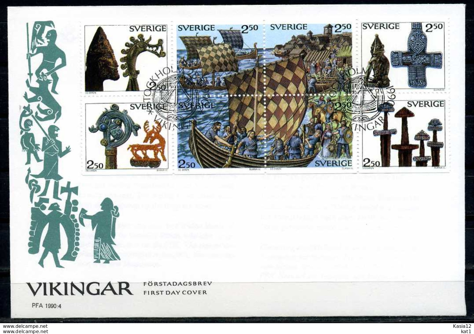 F0777)Schweden FDC 1592/9 - Briefe U. Dokumente