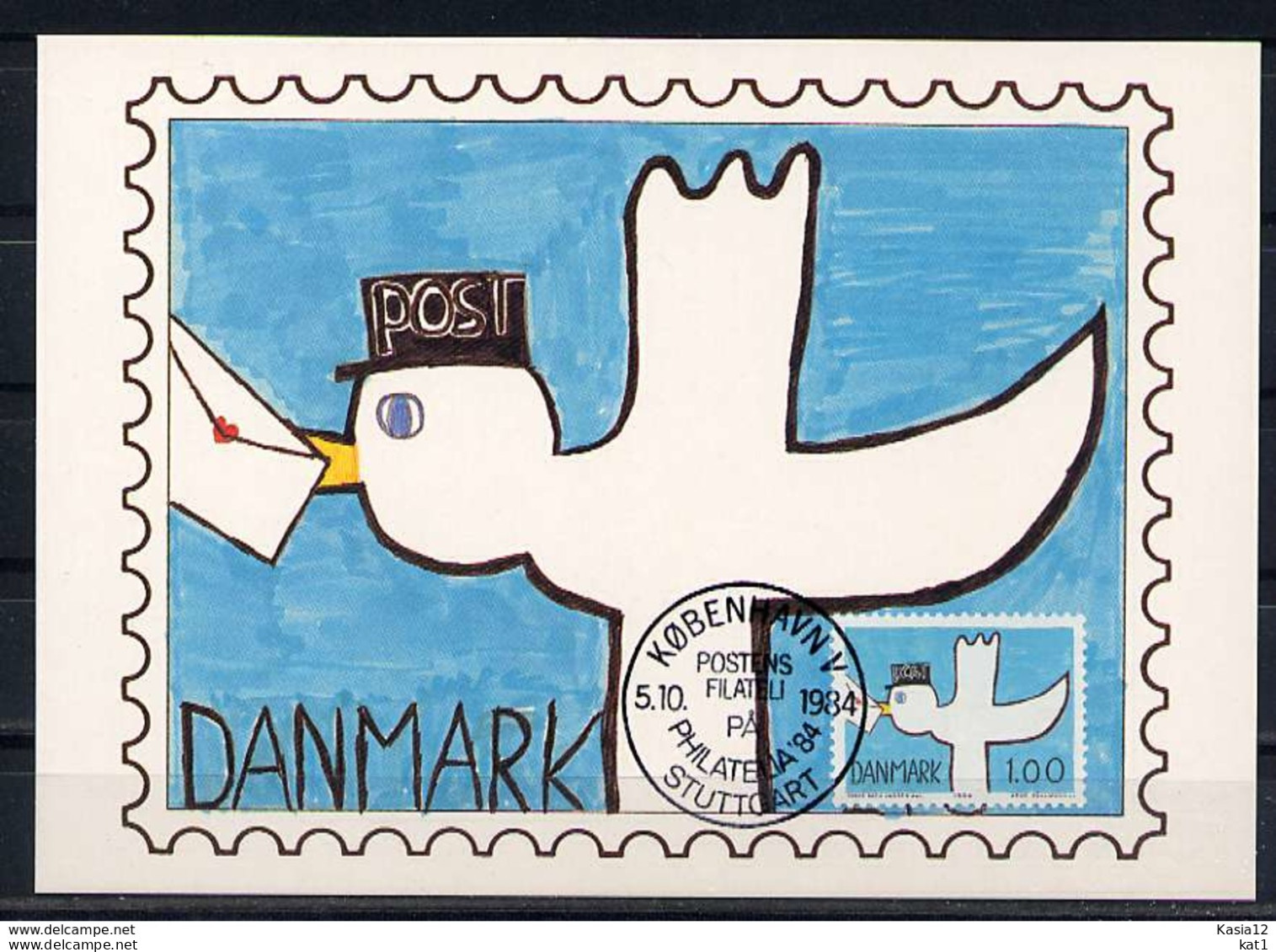 X1608)Daenemark Maxi-Card  816 Kinder - Maximumkarten (MC)