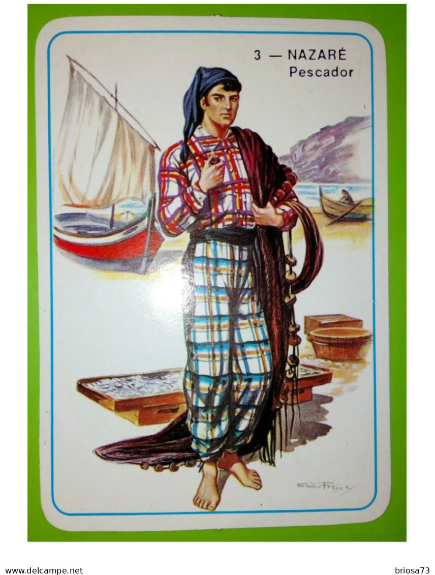 Calendrier De Poche Du Portugal, Costumes Typiques.  Pêcheur - Small : 1981-90