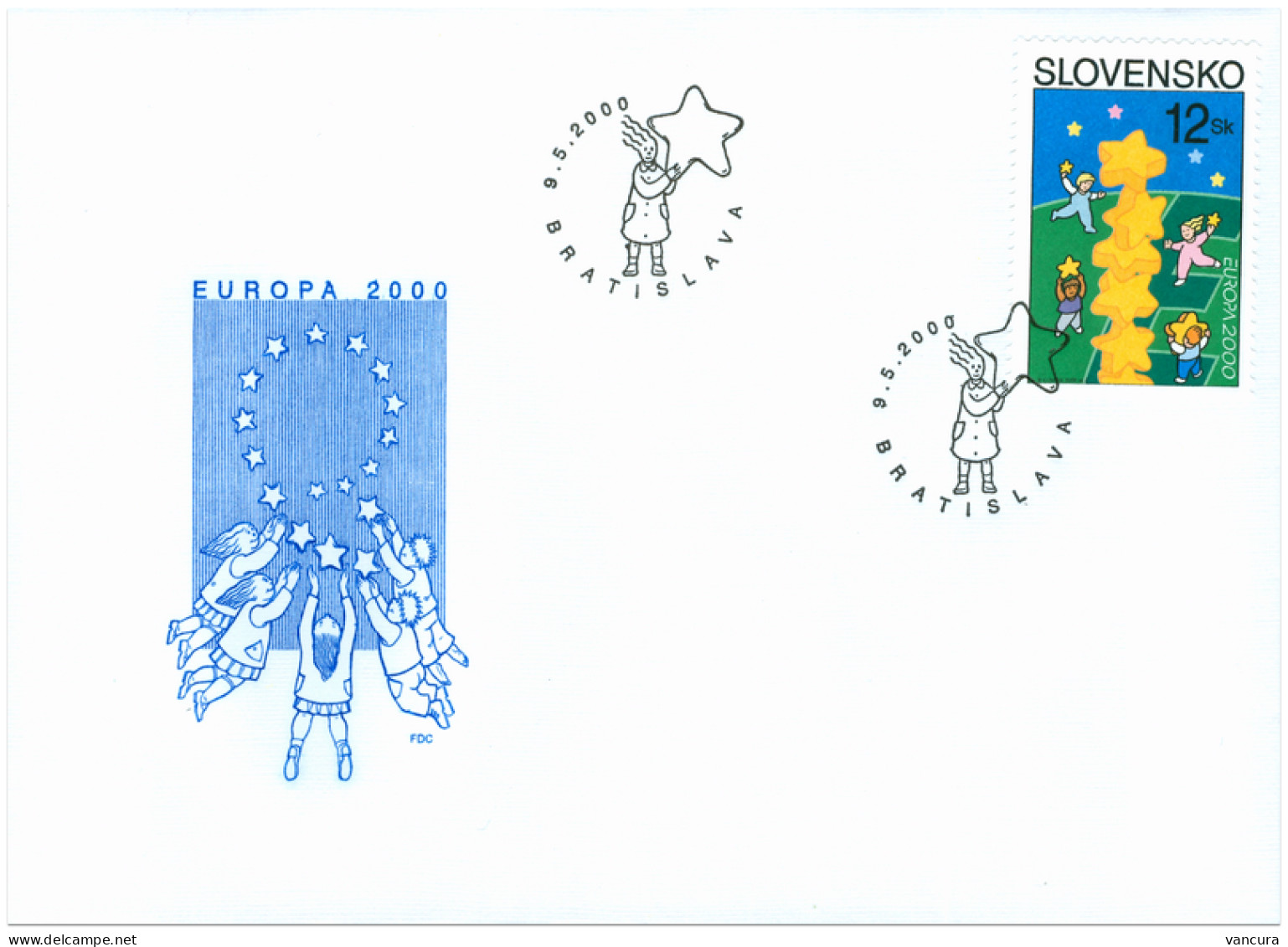 FDC 208 Slovakia EUROPA 2000 - 2000