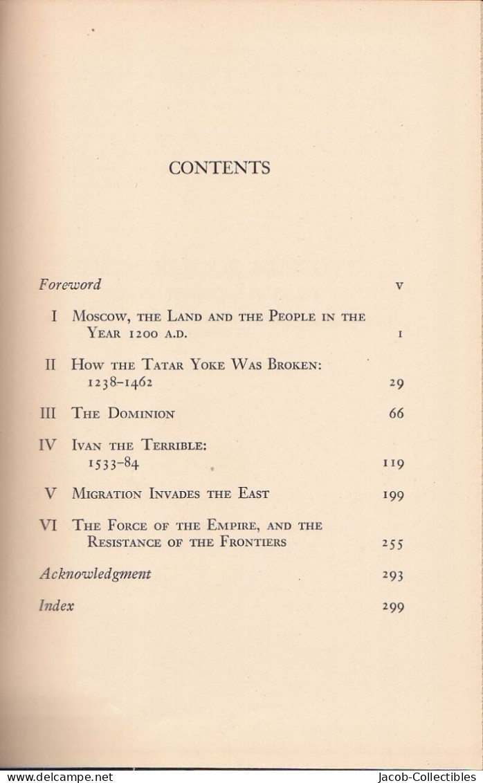 Harold Lamb Tsar Russia History Ivan The Terrible Ivan IV Moscow Czar Tzar - Europa