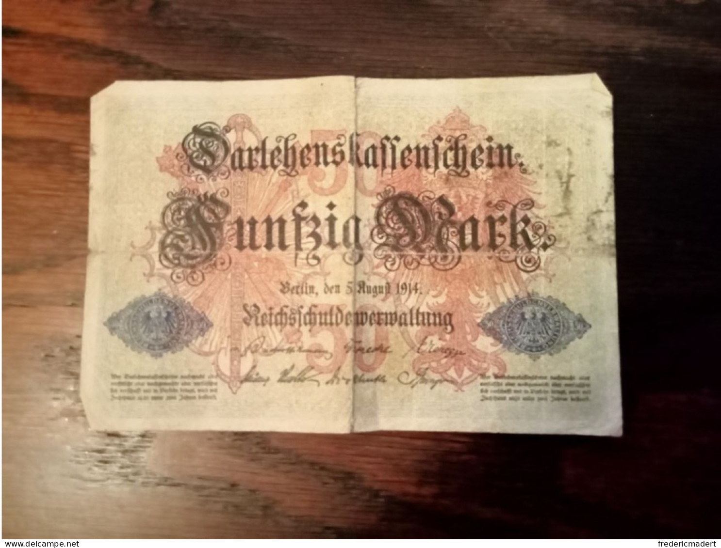 Billet De 50 Mark De 1914 - Colecciones