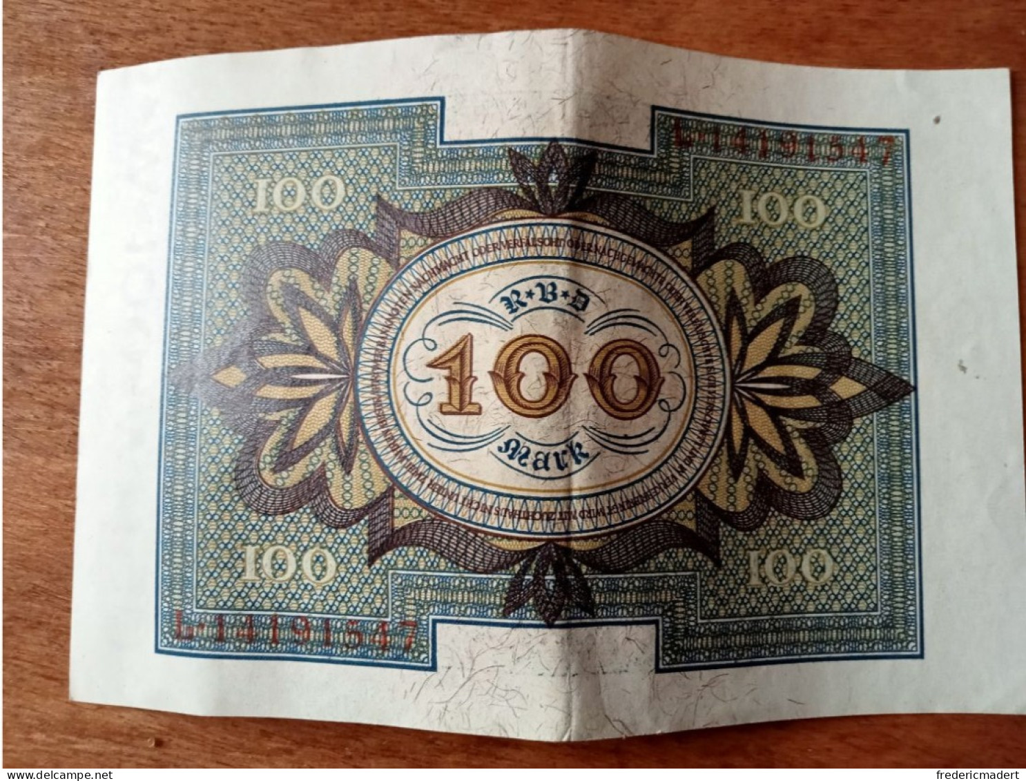 Billet De 410 Bundermark De 1920 - Collections