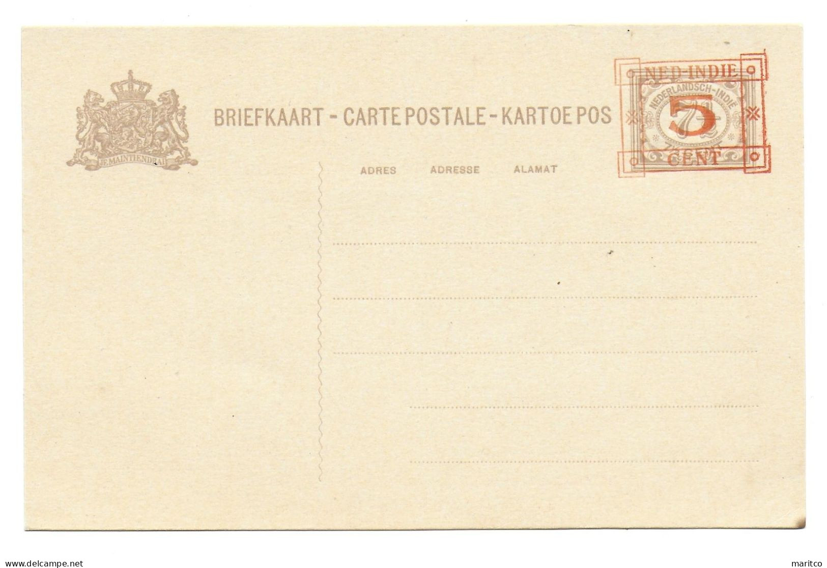 Dutch Indies Postcard - Nederlands-Indië