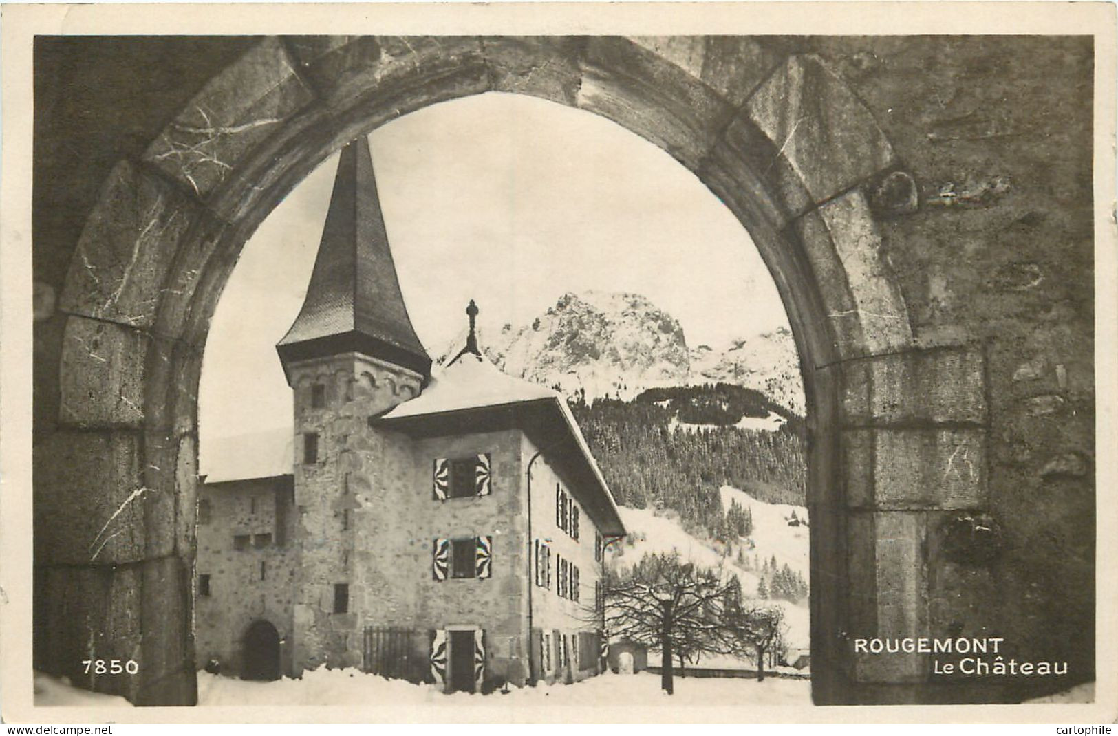 Suisse - Rougemont - Le Chateau En 1929 - Rougemont