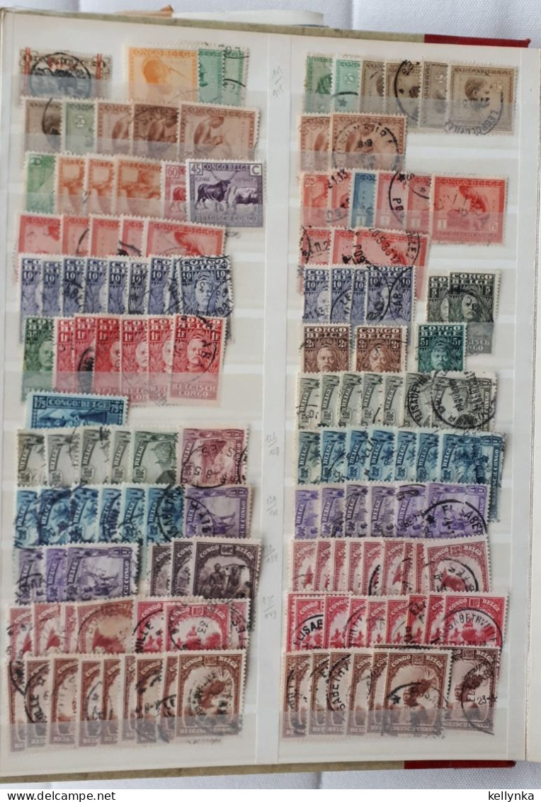 [3587] Congo Belge - Congo - Accumulation De Timbres Oblitérés (9 Photos) - Colecciones