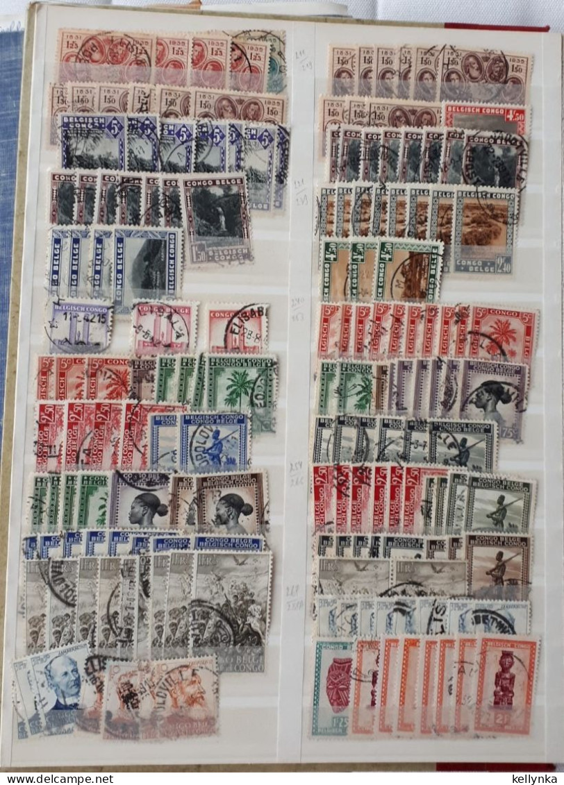 [3587] Congo Belge - Congo - Accumulation De Timbres Oblitérés (9 Photos) - Collezioni