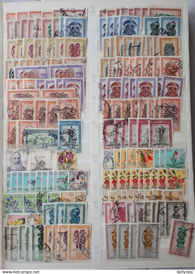 [3587] Congo Belge - Congo - Accumulation De Timbres Oblitérés (9 Photos) - Sammlungen