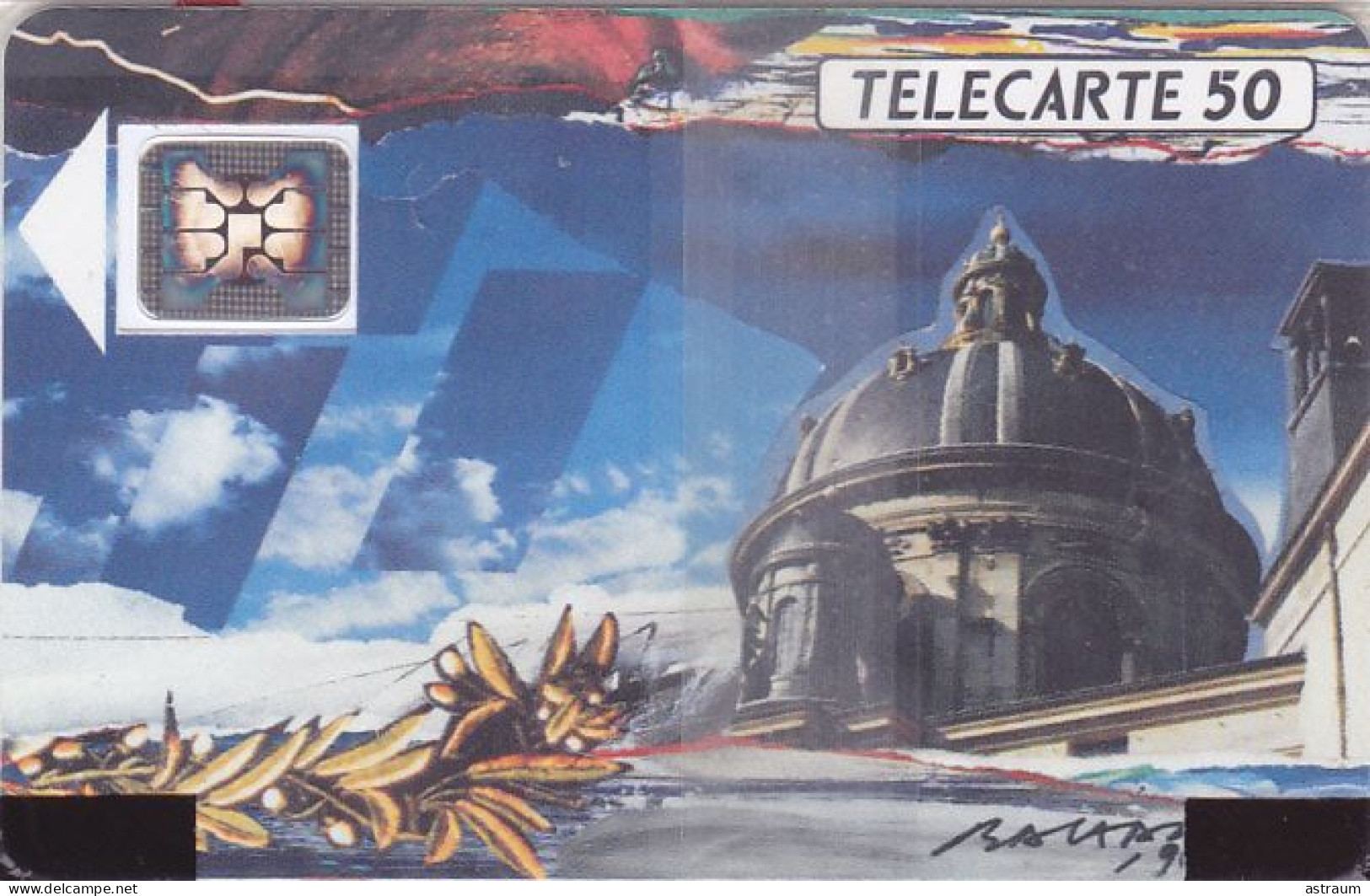 Telecarte Publique F115A NSB - Coupole Academie - 50 U - Sc4an - 1989 - 1989