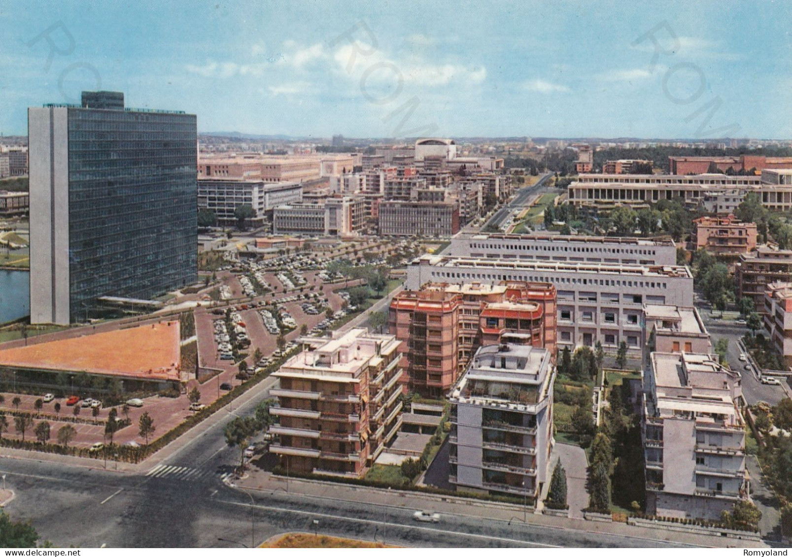 CARTOLINA  ROMA,LAZIO-EUR-PANORAMA-STORIA,CULTURA,MEMORIA,RELIGIONE,IMPERO ROMANO,BELLA ITALIA,NON VIAGGIATA - Tarjetas Panorámicas