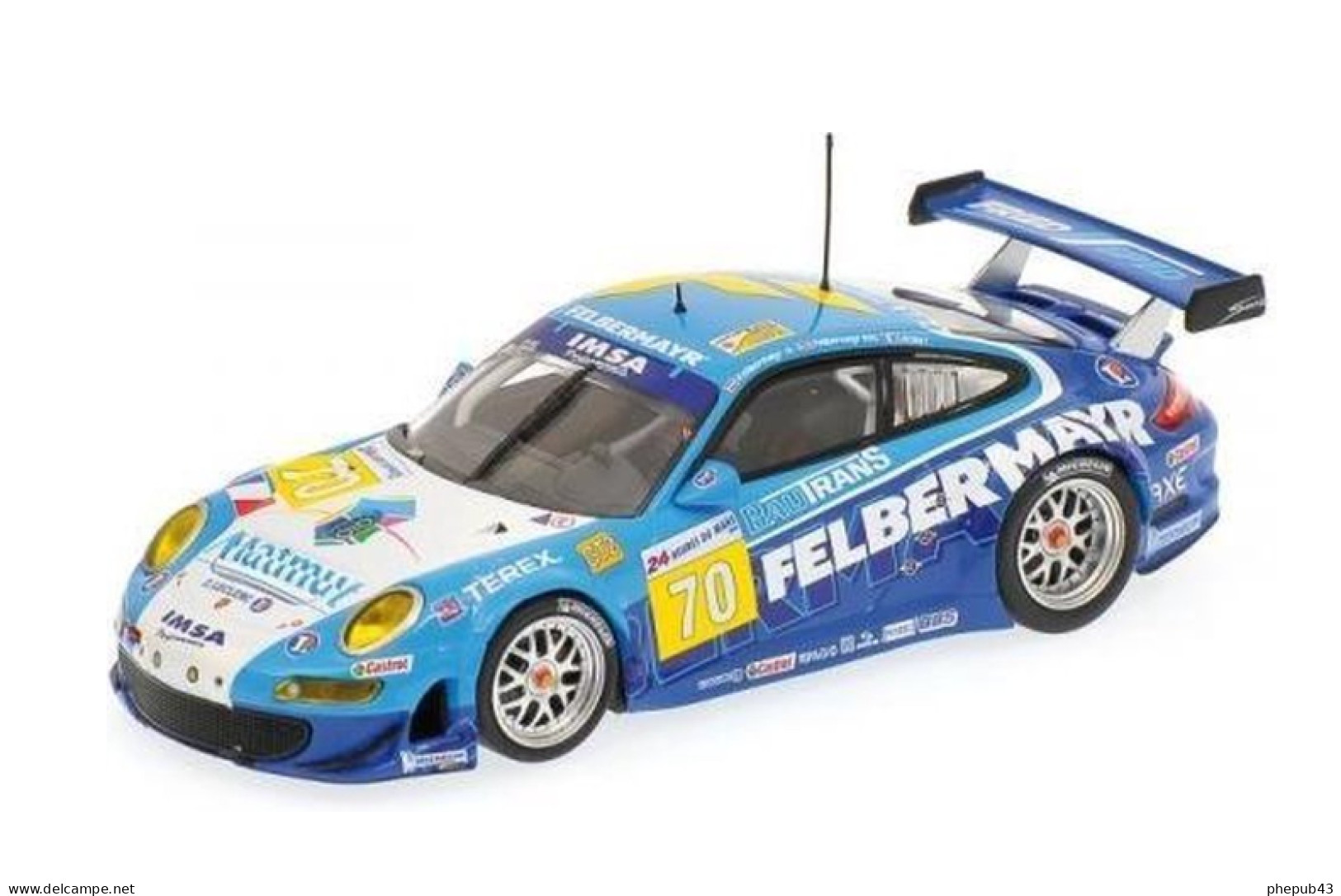 Porsche 911 GT3 RSR - 24h Le Mans 2009 #70 - Felbermayr//Felbermayr/Lecourt - Minichamps - Minichamps