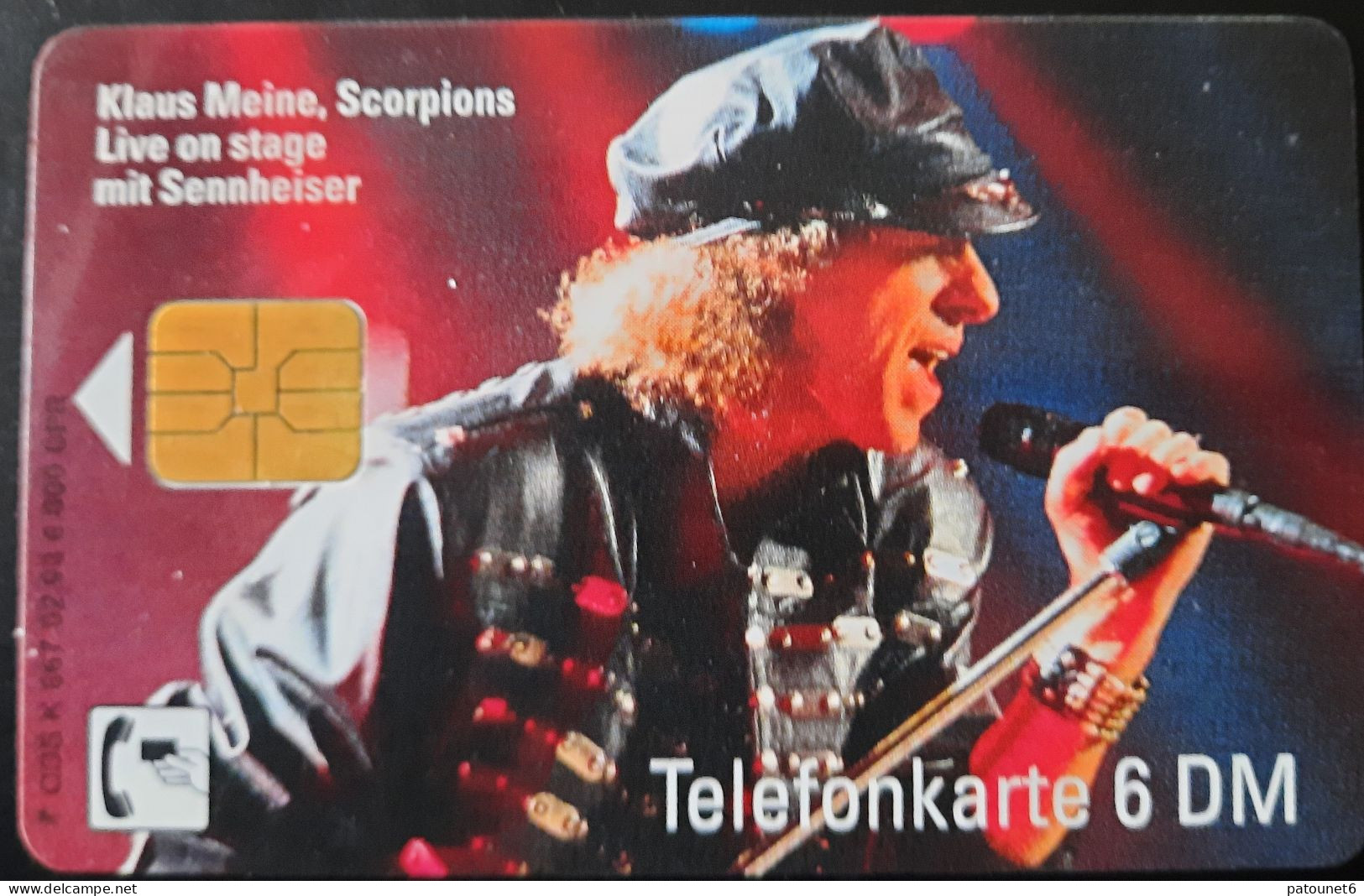 Série K -  K 667  -  Klaus MEINE - SCORPIONS  -  02/93  -   6.000 Ex - K-Series: Kundenserie