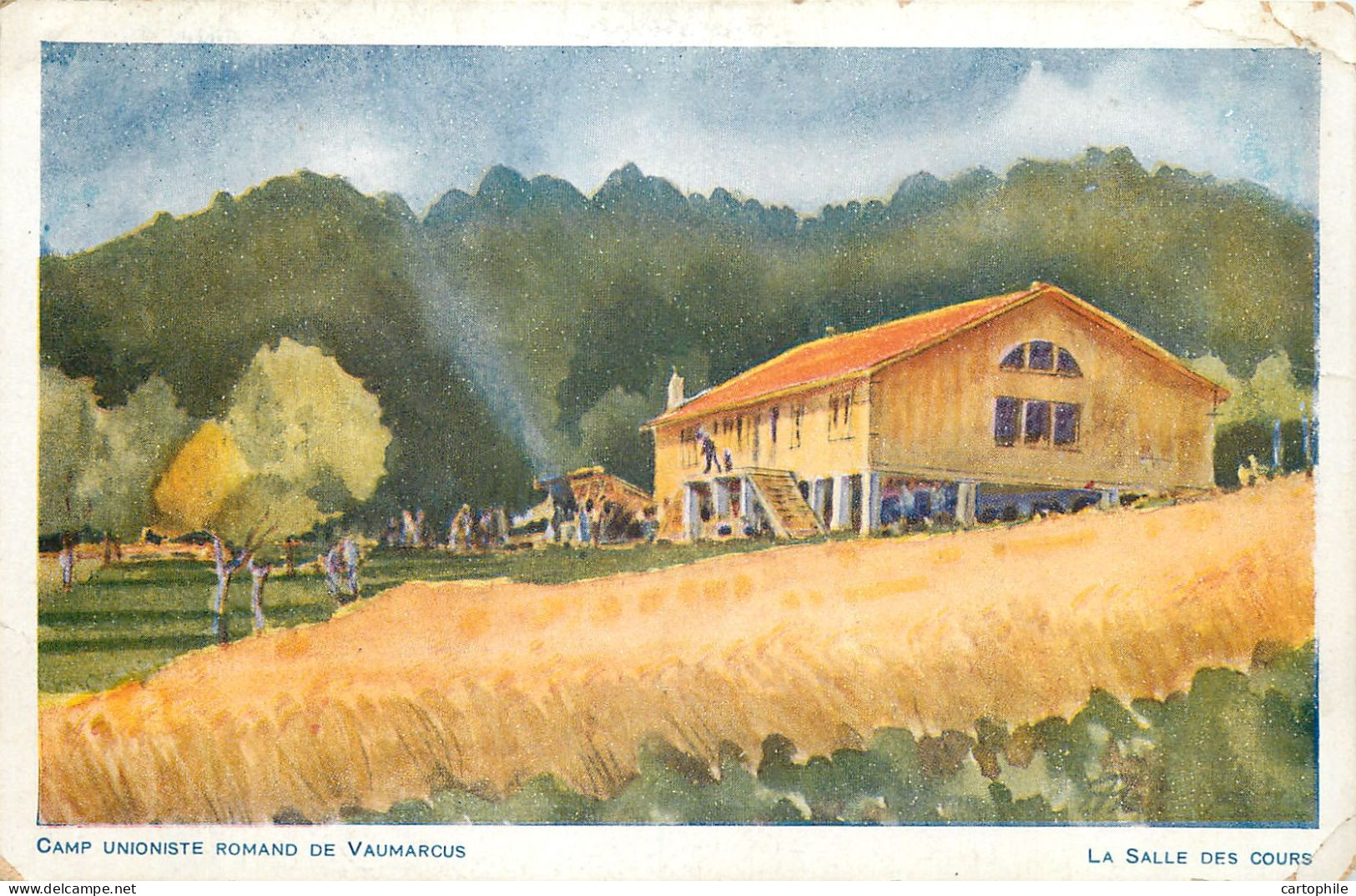 Suisse - Vaumarcus NE - Camp Unioniste - Salle De Cours En 1923 Ecrite Au President De L'union à Cully - Vaumarcus