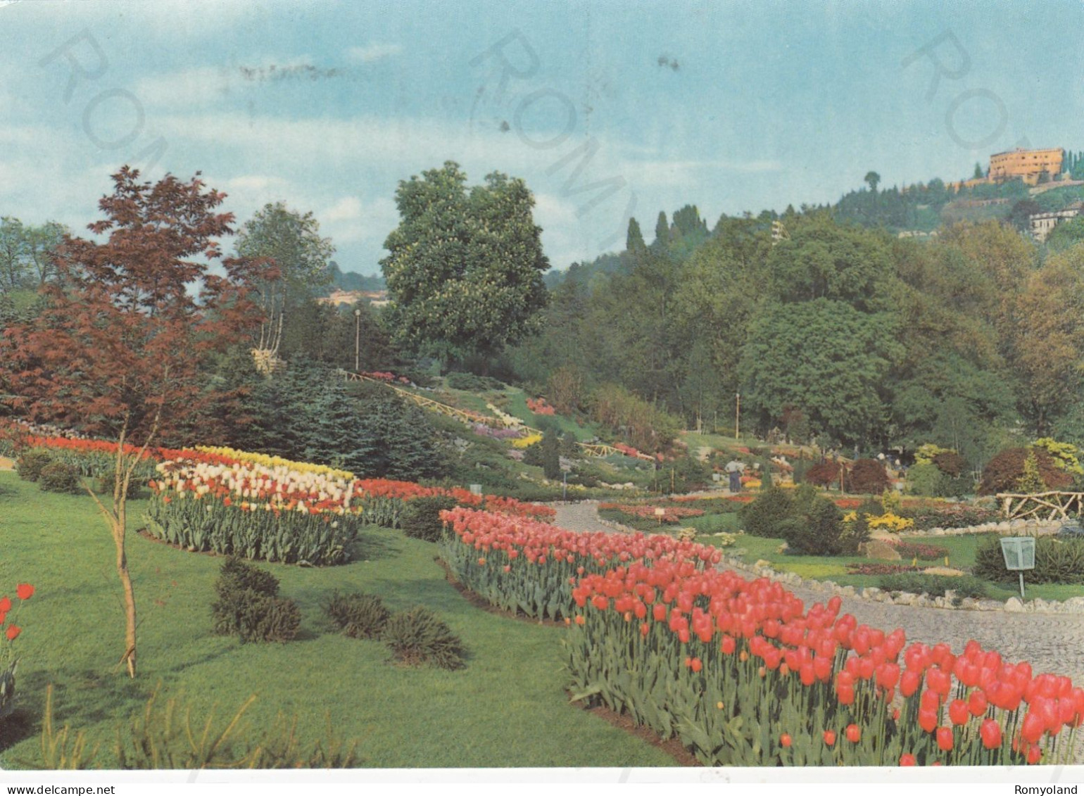 CARTOLINA  TORINO,PIEMONTI-PARCO DEL VALENTINO:GIARDINO ROCCIOSO-CULTURA,MEMORIA,RELIGIONE,BELLA ITALIA,VIAGGIATA 1963 - Parken & Tuinen