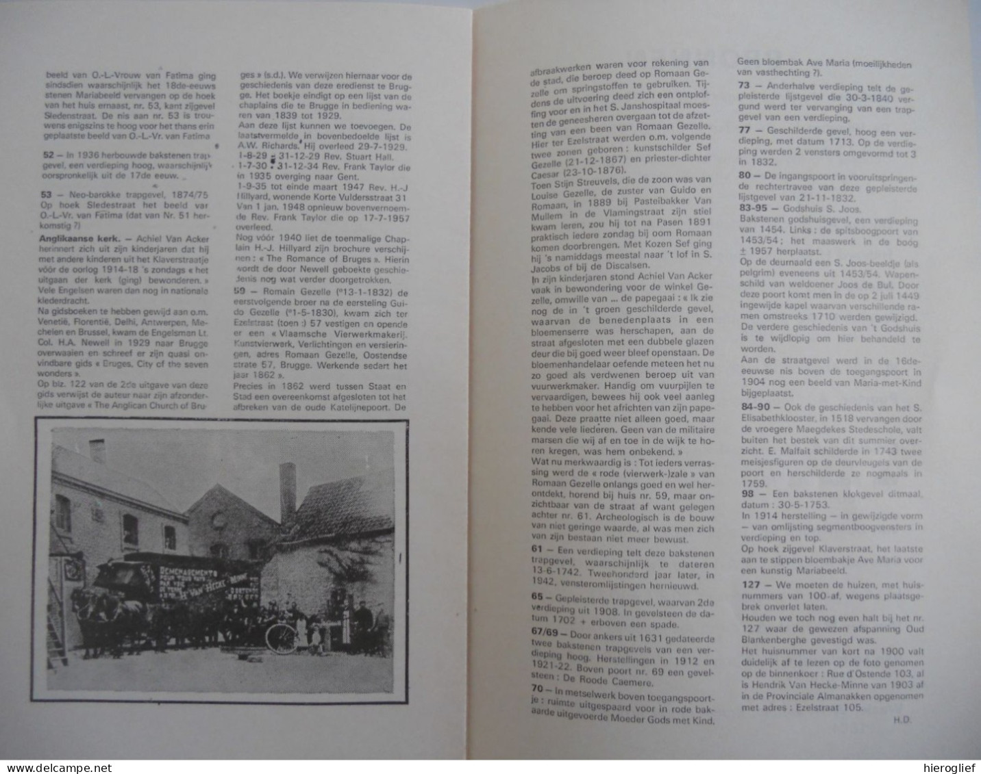 De Ezelstraat In Een Notedop - Brugge Braderie 1979 Handelsgebuurtekring - Historia