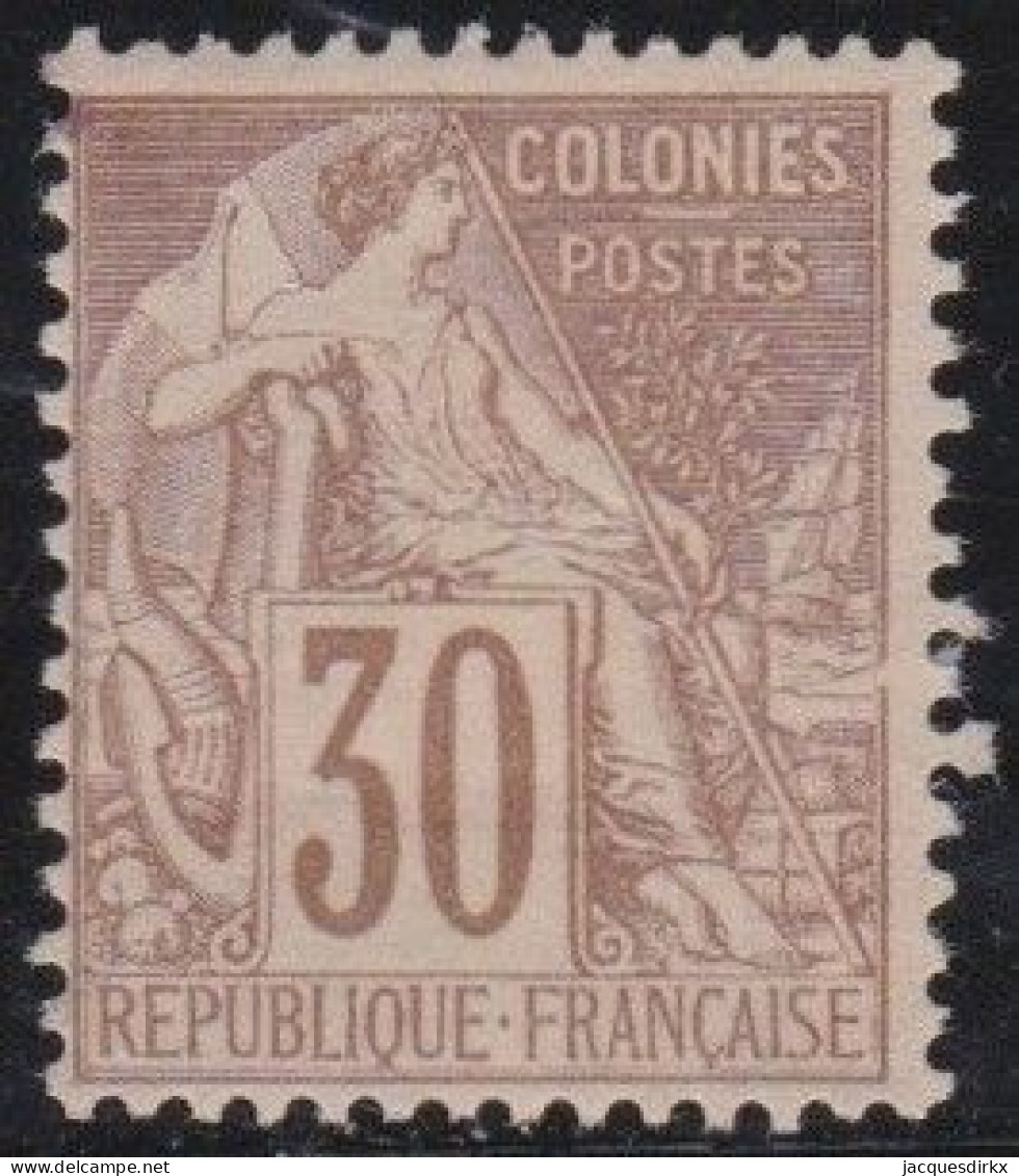 France  - Colonies  .  Y&T   .     55  (2 Scans)       .   *      .   Neuf Avec Gomme - Sage