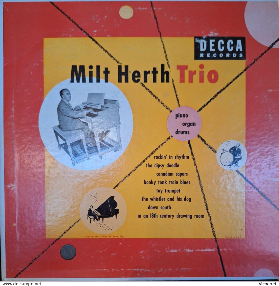 Milt Herth Trio – Organ, Piano, Drums - 25 Cm - Speciale Formaten