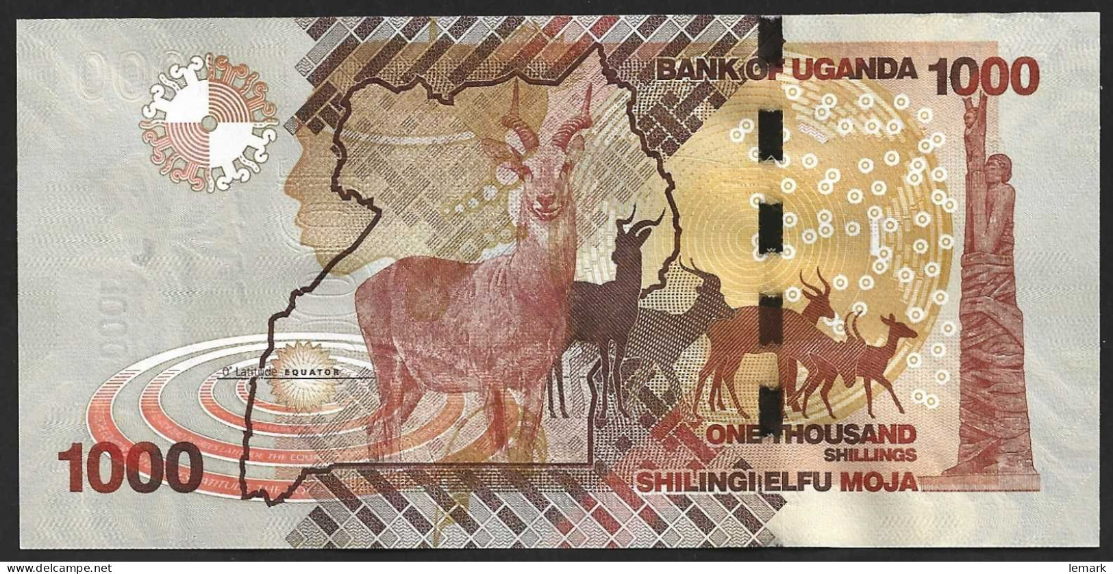 Uganda 1000 Shilling 2021 P49f UNC - Uganda