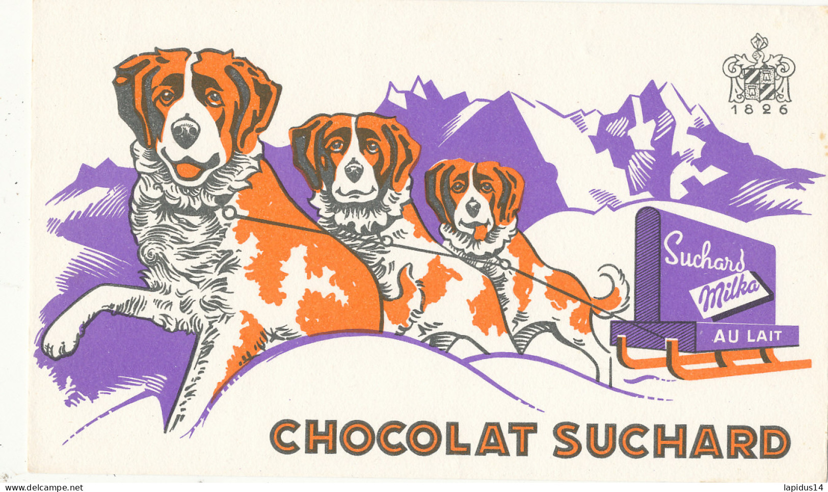 BU 2711   BUVARD  -CHOCOLAT  SUCHARD     ( 21,00 Cm X 13,00 Cm) - Chocolat