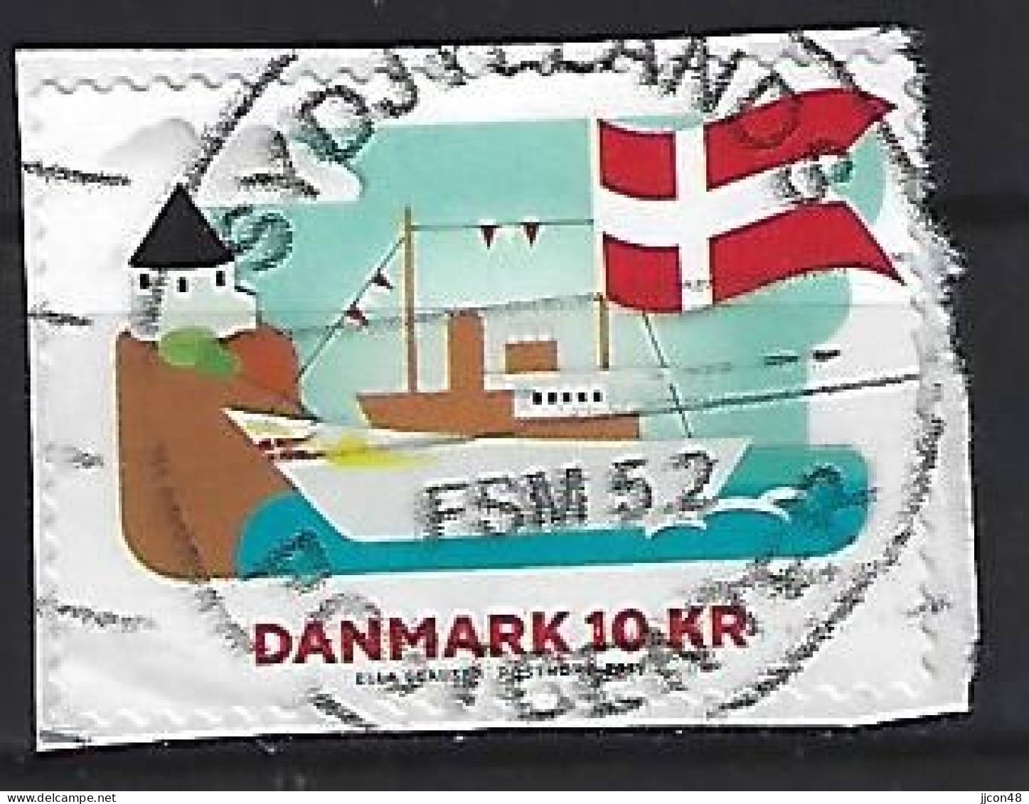 Denmark 2019  National Flag (o) Mi.1966 - Usado