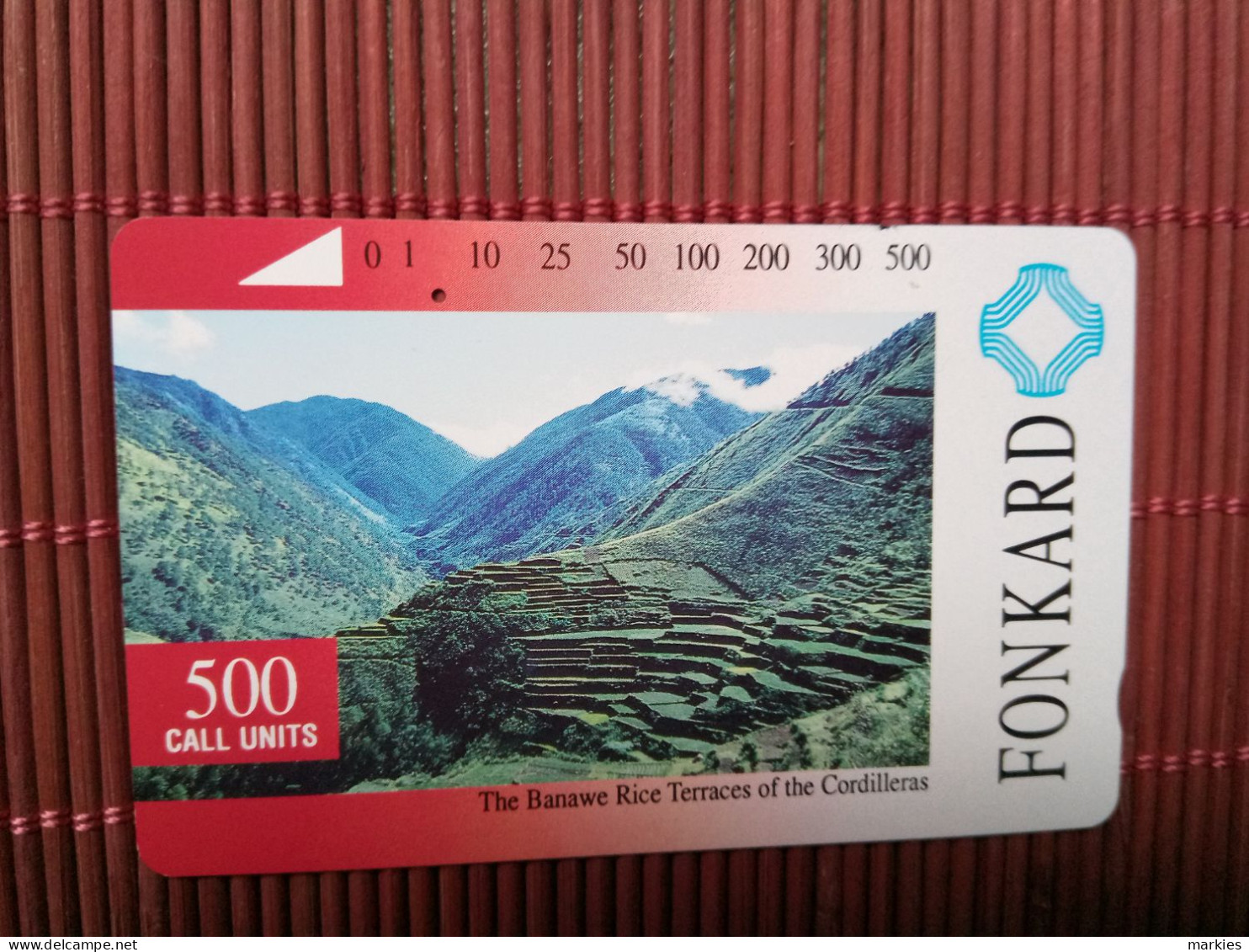 Phonecard Tamura  Fonkard 500 Units Used Rare - Philippinen