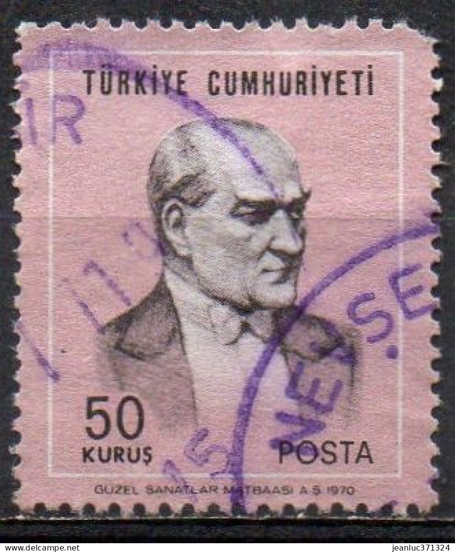 TURQUIE N° 1943 O Y&T 1970 Kemal Atatürk - Gebruikt