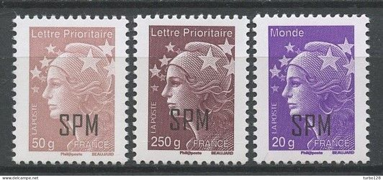 SPM Miquelon 2012 N° 1030/1032 ** Neufs MNH Superbes C 18,50 € Série Courante Marianne De Beaujard L' Europe - Neufs