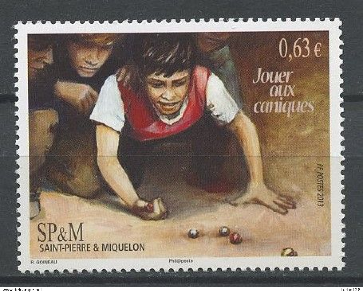 SPM Miquelon 2013 N° 1077 ** Neuf MNH Superbe C 2.20 € Jouer Aux Caniques Enfants Children Flore Flora Graines - Unused Stamps