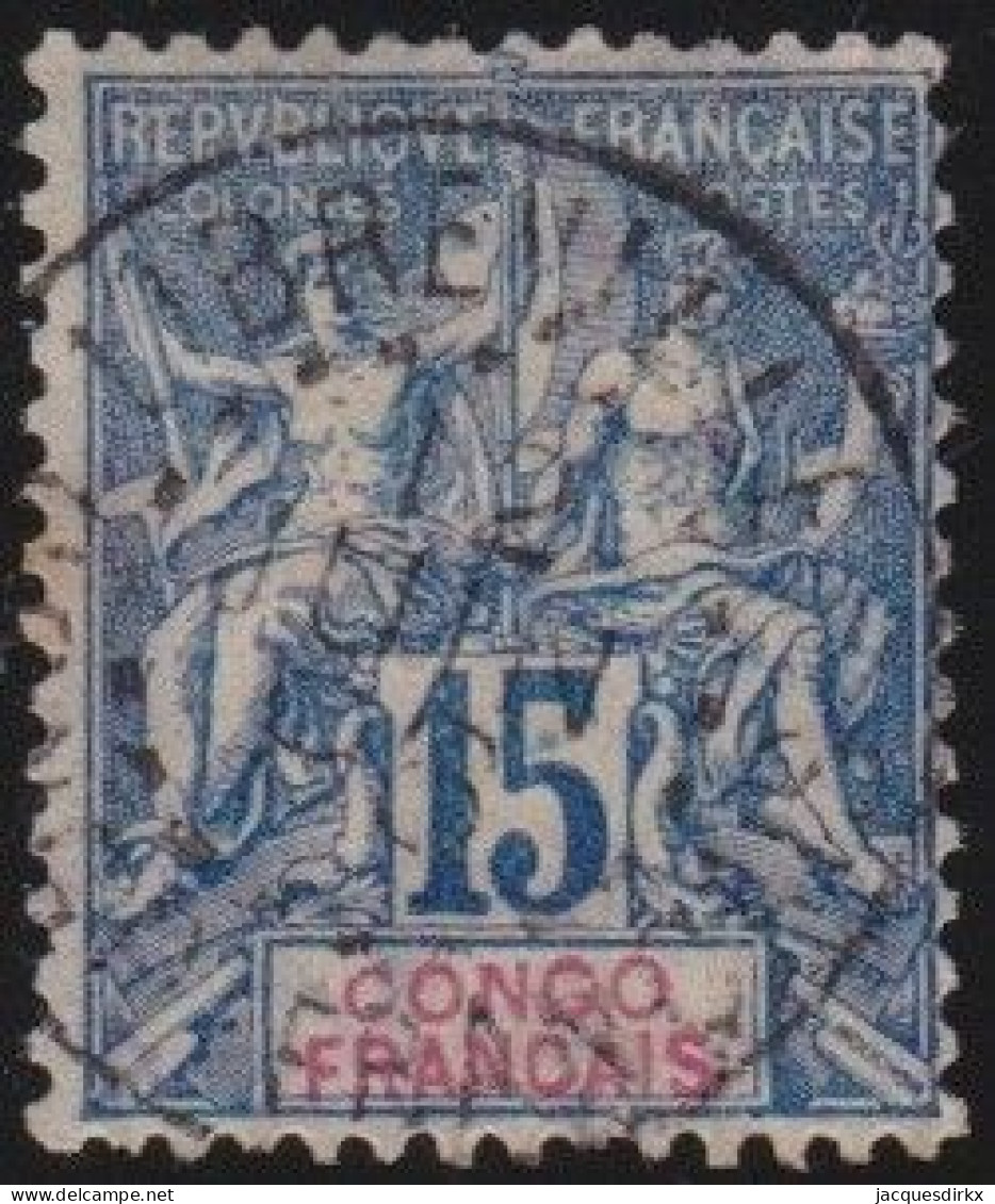 Congo      .  Y&T   .     17     .   O      .    Oblitéré - Oblitérés