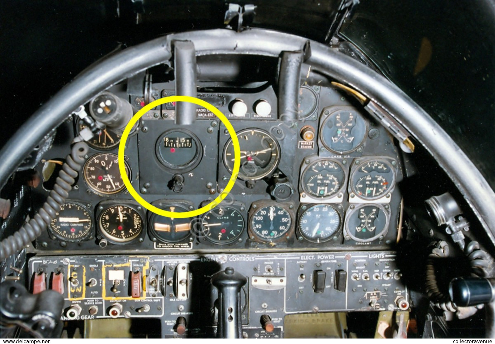 Strumento Aeronautica Vintage - Sperry - Bussola Giroscopica - Gyro Indicator